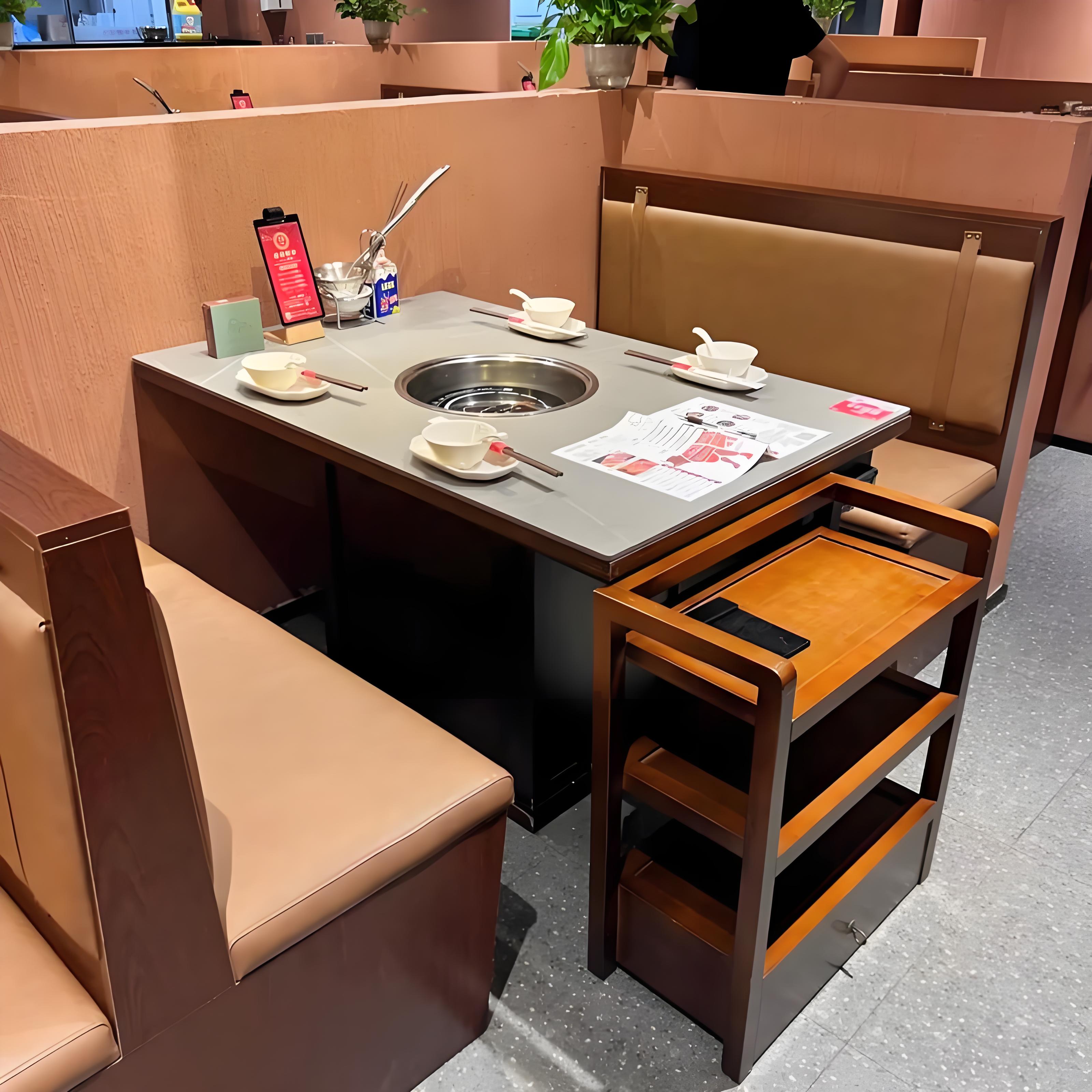 来宾市无烟净化灶台旋转火锅桌 - 一站式服务